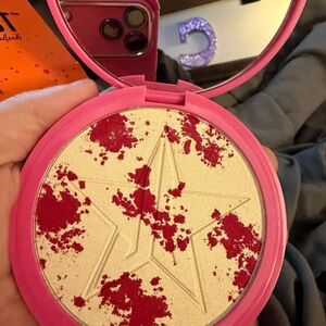 Jeffree Star Blush with Red and Cream Tones